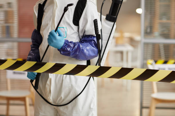 Professional Biohazard Cleanup technician working in Petersburg, IN